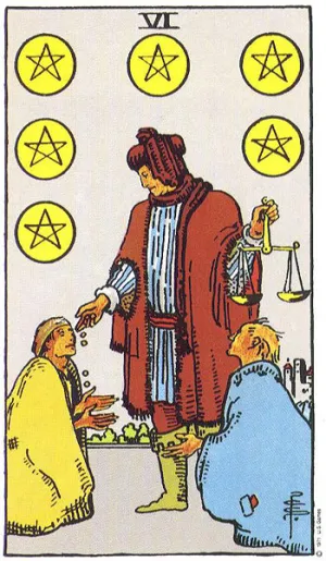 Six of Pentacles (星币六)